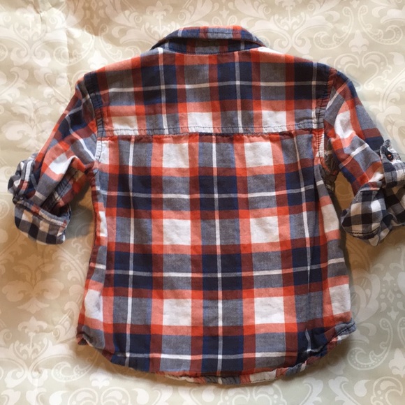Rebel jnr boy cotton plaid shirt 2-3T - Picture 2 of 4
